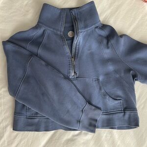 Scuba Oversized Funnel-Neck Half Zip